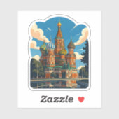 Sticker Cathédrale Saint-Basile de Moscou (Feuille)