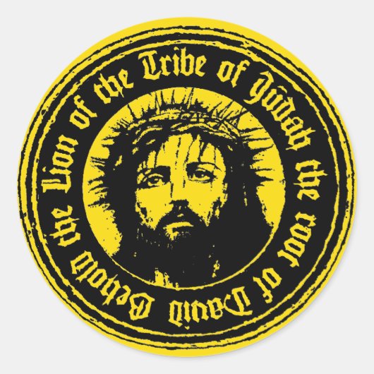 Sticker catholique Jésus Christ Lion de Juda (Devant)