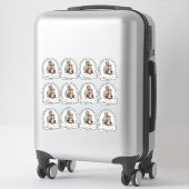 Sticker Catholique Saint-Joseph avec Enfant Jésus Religieu (Sur valise)
