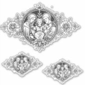 Sticker Catholique Sainte Famille Jésus Marie Joseph Relig (Devant)