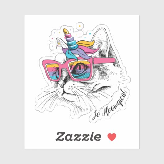 Sticker Caticorn | So Meowgical (Feuille)