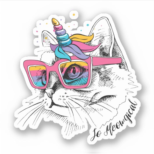 Sticker Caticorn | So Meowgical (Devant)