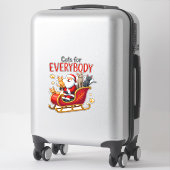 Sticker Cats For Everybody Cat Christmas Ugly Christmas Lo (Sur valise)