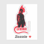 Sticker Catwoman Selina Kyle Chat Silhouette (Feuille)