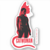 Sticker Catwoman Selina Kyle Chat Silhouette (Devant)