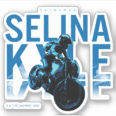 Sticker Catwoman Selina Kyle Motorcycle (Devant)