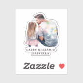 Sticker Caution père et fille (5) (Feuille)