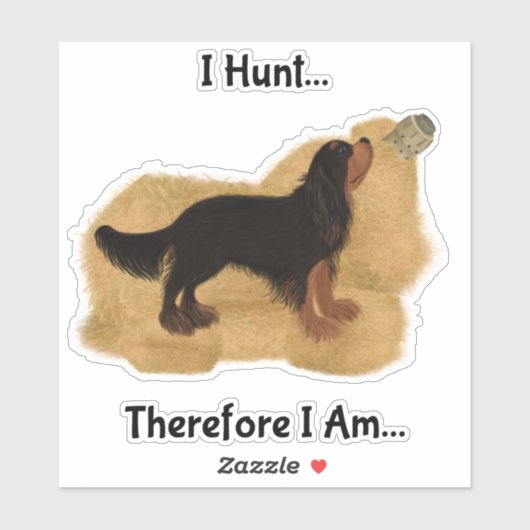 Sticker Cavalier King Charles Spaniel Barn Hunt (Feuille)