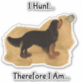 Sticker Cavalier King Charles Spaniel Chasse à la grange (Devant)