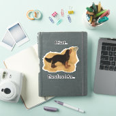 Sticker Cavalier King Charles Spaniel Chasse à la grange (Couverture iPad)