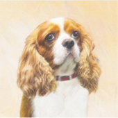Sticker Cavalier King Charles Spaniel Peinture originale (Devant)