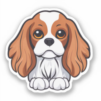 Sticker Cavalier roi charles illustrés
