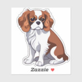 Sticker Cavalier roi charles illustrés (Feuille)