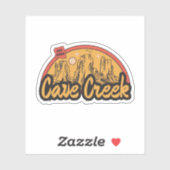 Sticker Cave Creek, Arizona (Feuille)