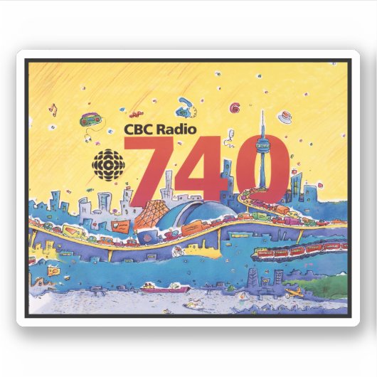 Sticker CBC Radio 740 (Devant)