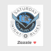 Sticker CBC Saturday Night Blues (Feuille)