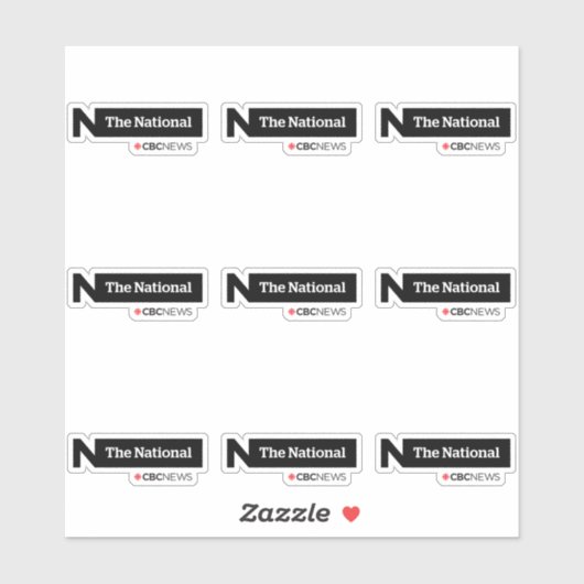Sticker CBC The National (Feuille)