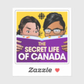 Sticker CBC The Secret Life of Canada (Feuille)