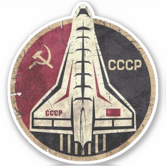 Sticker CCCP Buran (Devant)