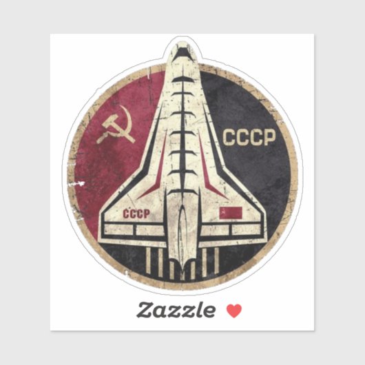 Sticker CCCP Buran (Feuille)