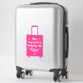 Sticker Ce Carrousel me rend Dizzy Funny Suitcase (Sur valise)