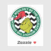 Sticker Ce ne serait pas les vacances sans Grinch (Feuille)