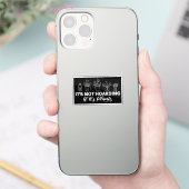 Sticker Ce n'est pas l'hébergement si c'est le jardinage a (Téléphone)