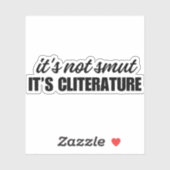 Sticker ce n'est pas suffisant c'est de la littérature - D (Feuille)