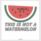 Sticker Ce n'est pas une pastèque - Palestine (Feuille)