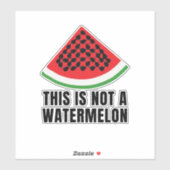 Sticker Ce n'est pas une pastèque - Palestinien keffiyeh (Feuille)