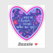 Sticker Ce que nous apprenons Amusement Encouragement Blue (Feuille)