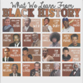 Sticker Ce que nous apprenons de l'histoire noire (Devant)