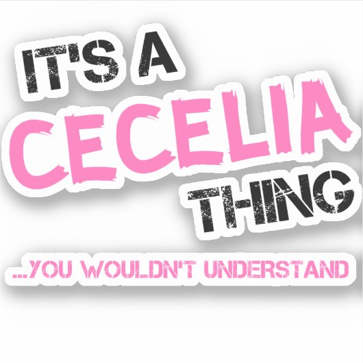 Sticker Cecilia ce que tu ne comprendrais pas T-shirt (Devant)