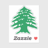 Sticker Cèdre libanais Très Libanais Liban Beyrouth (Feuille)