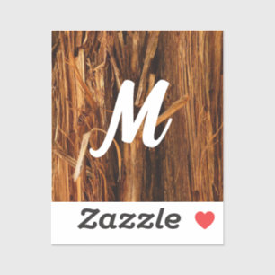 Sticker Cèdre texturé en écorce de bois