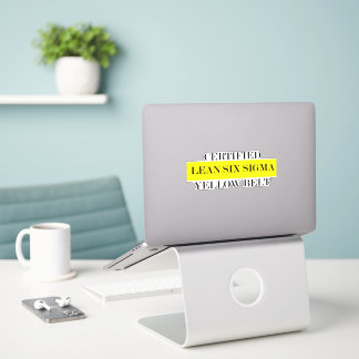 Sticker Ceinture jaune Lean Six Sigma