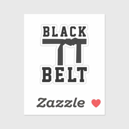 Sticker Ceinture noire (Feuille)