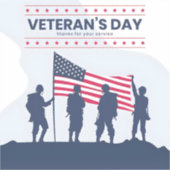 Sticker Celebrating Heroes of America – Veterans Day 2025 (Recto)