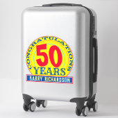 Sticker Célébration de 50 ans (Sur valise)