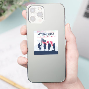 Sticker Célébration des héros d'Amérique – Jour des vétéra