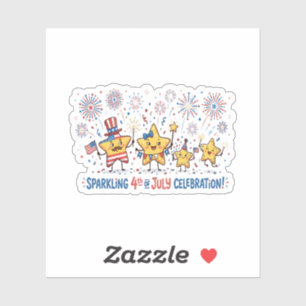 Sticker Célébration étincelante du 14 juillet