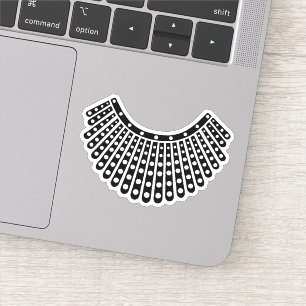 Sticker Célèbre RBG, Ruth Bader Ginsburg, RBG Collar