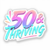 Sticker Célébrer 50e anniversaire et prospérer (Recto)