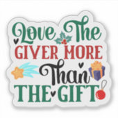 Sticker Célébrez la joie de donner cette saison festive (Devant)