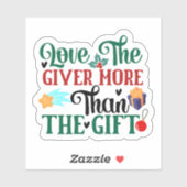 Sticker Célébrez la joie de donner cette saison festive (Feuille)