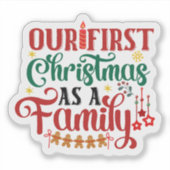 Sticker Célébrez Votre Premier Noël Ensemble (Devant)