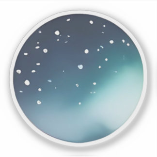 Sticker Celestial Glow: Abstract Night Sky