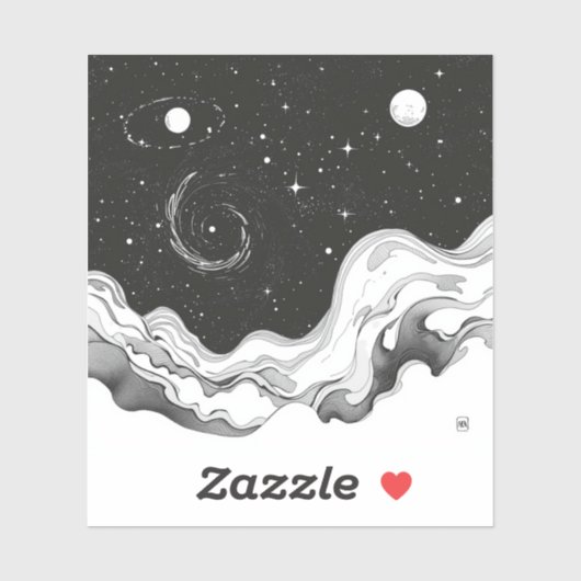 Sticker Celestial Ink Dreams (Feuille)