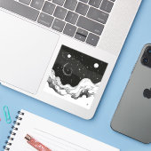 Sticker Celestial Ink Dreams (Ordinateur portable avec iPhone)