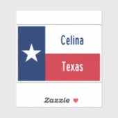 Sticker Celina Texas (Feuille)